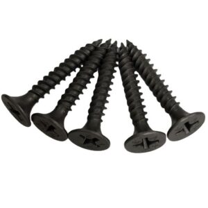 Tornillo Drywall Negro Y Blanco